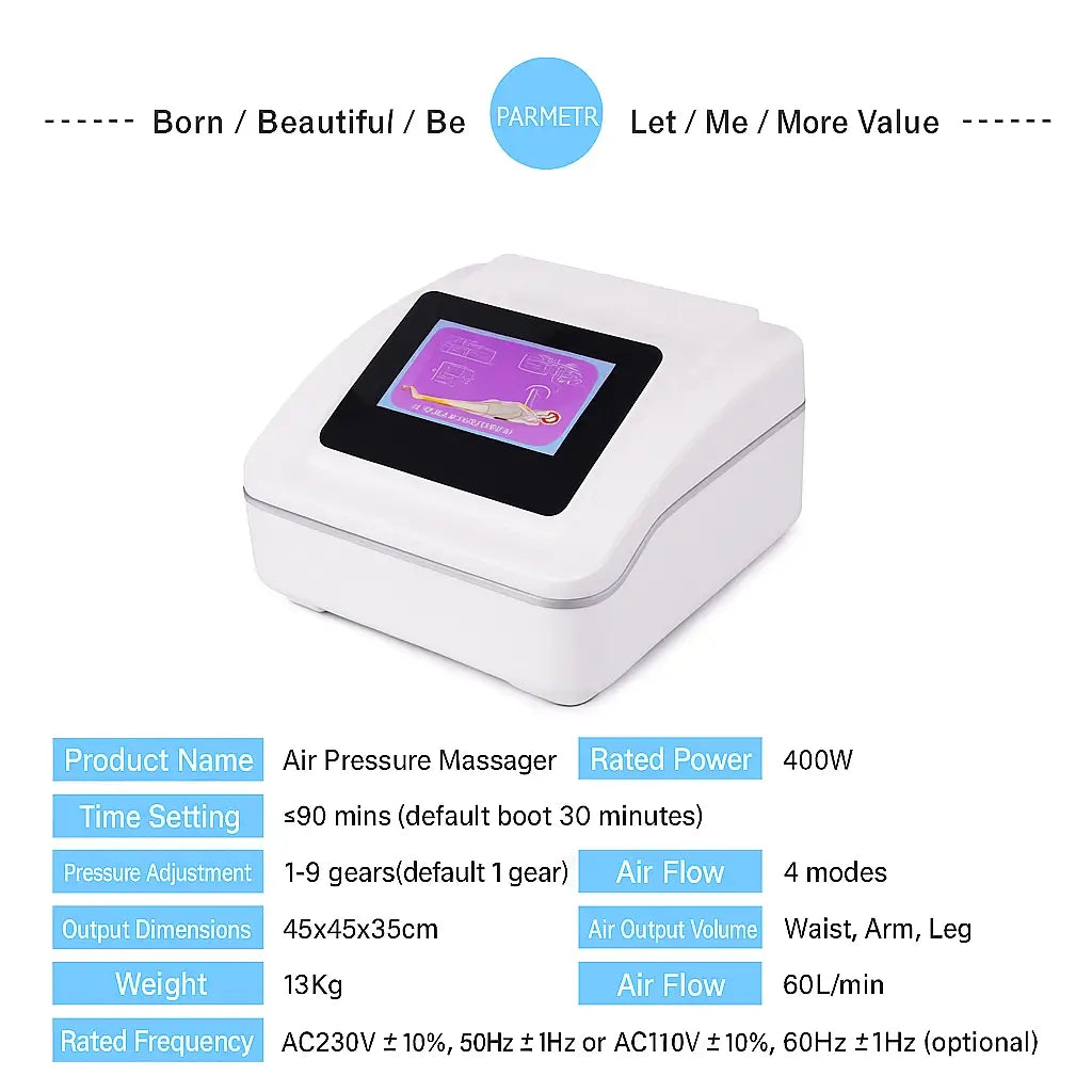 Infrared presstherapy weight loss pressotherapy lymphatic drainage maquina presoterapia leg air air pressure pressotherapy detox