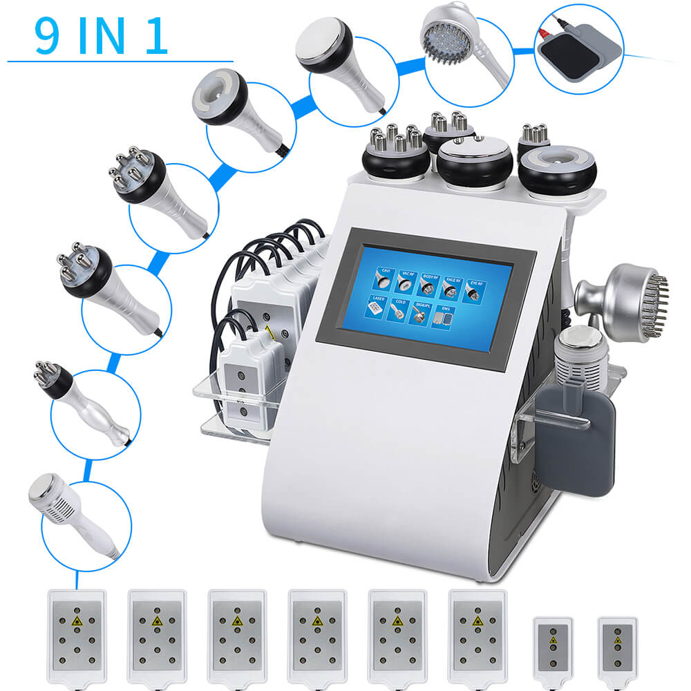 9 in 1 cavitation machine with 9 handles