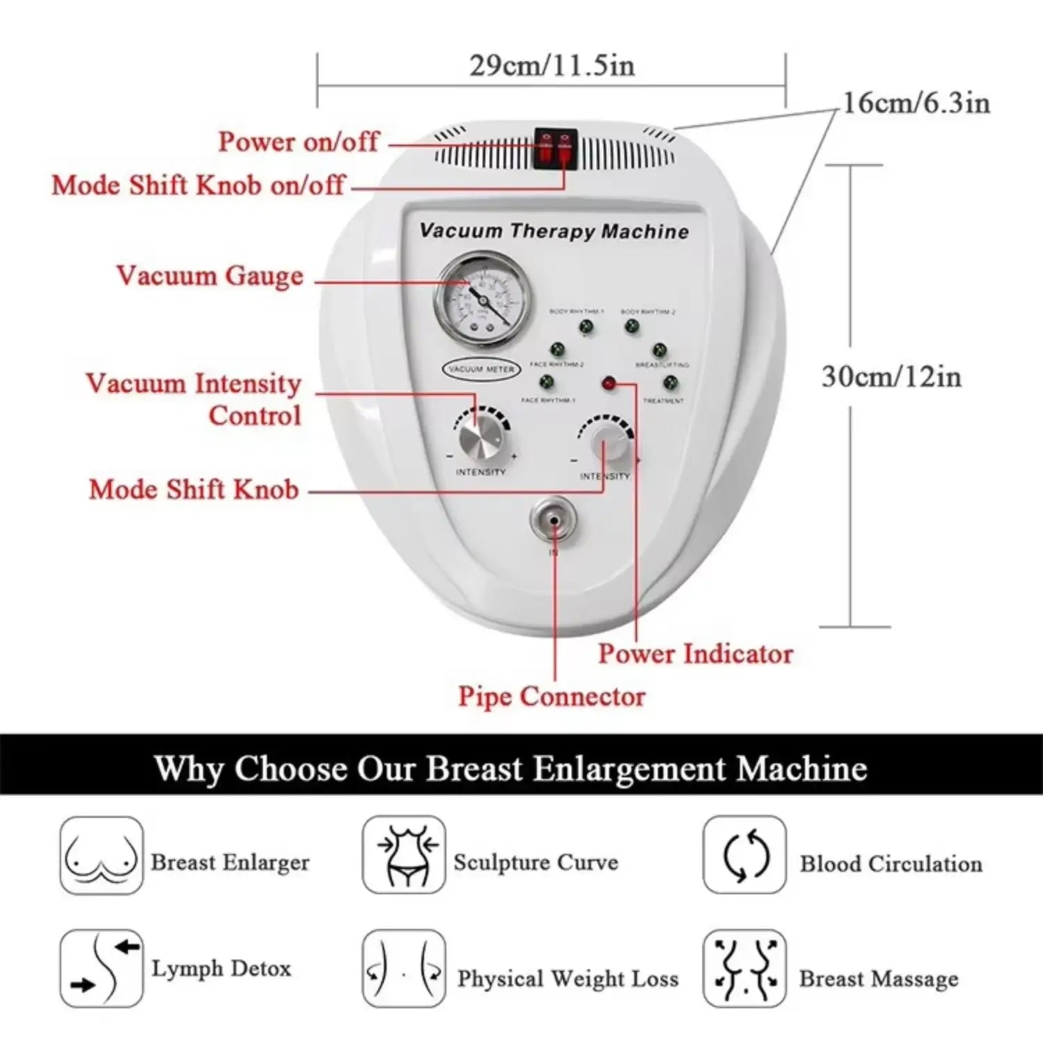 Breast Enhancement Vacuum Machine – Professional Firming & Shaping Therapy Device