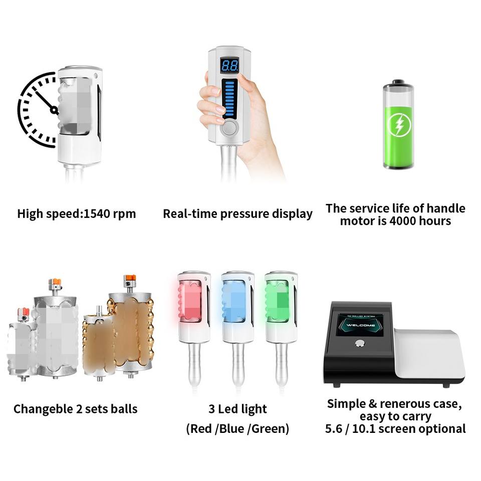 RF Face Body Roller Massage Portable Inner Vacuum Roller Face Lifting Machine
