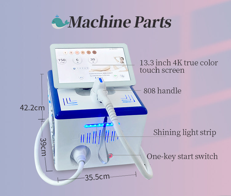 Portable 808 nm Diode Laser Diode 808 Laser Hair Removal laser diode Machine