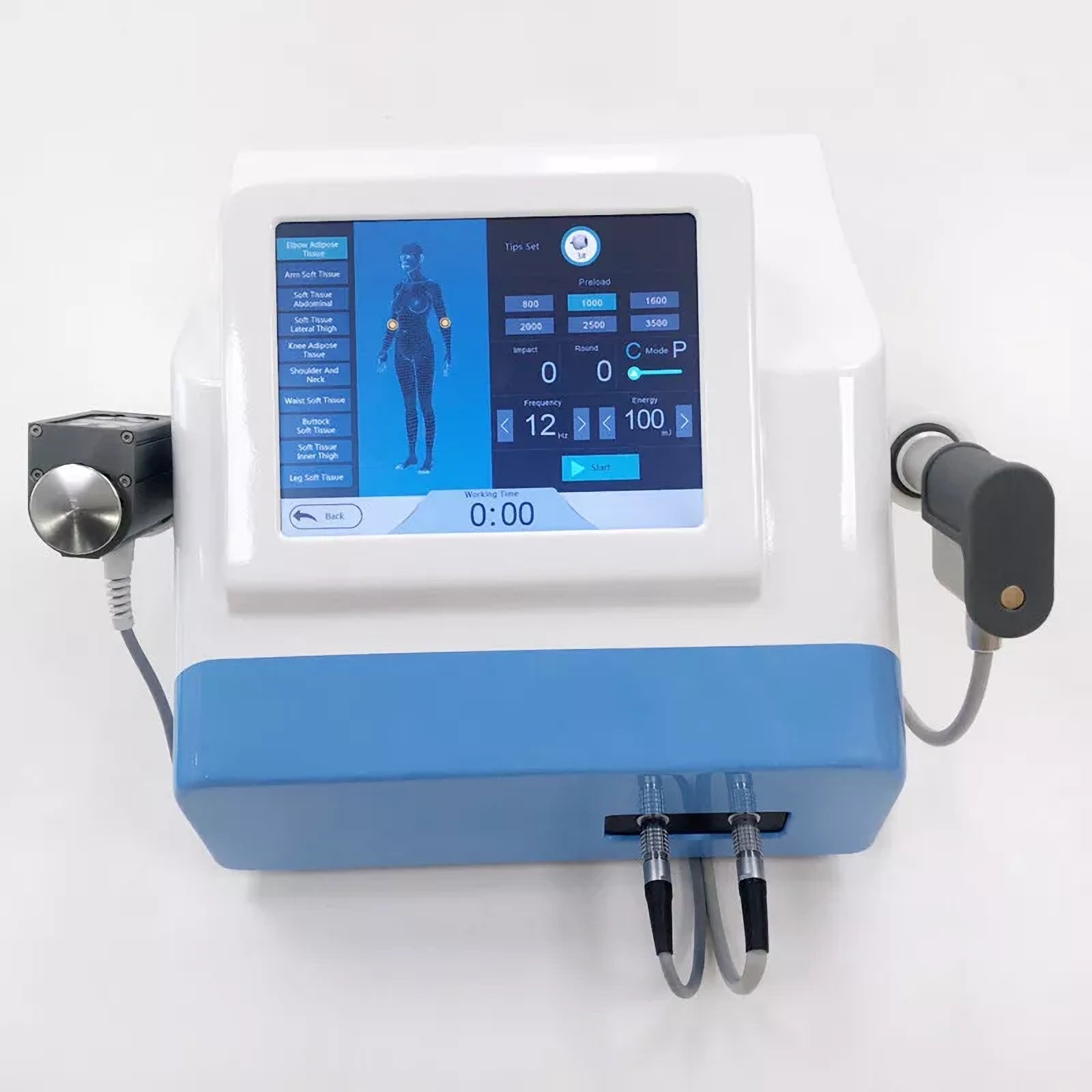 2in1 Portable Shockwave Therapy Machine (Electromagnetic + Pneumatic)