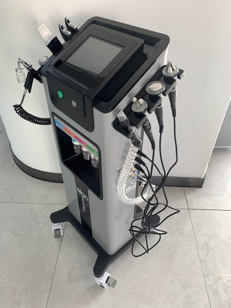 Black Pearl Ultrasonic RF Microdermabrasion Machine Anti Aging Skin Rejuvenation Aqua Peel Facial Machine