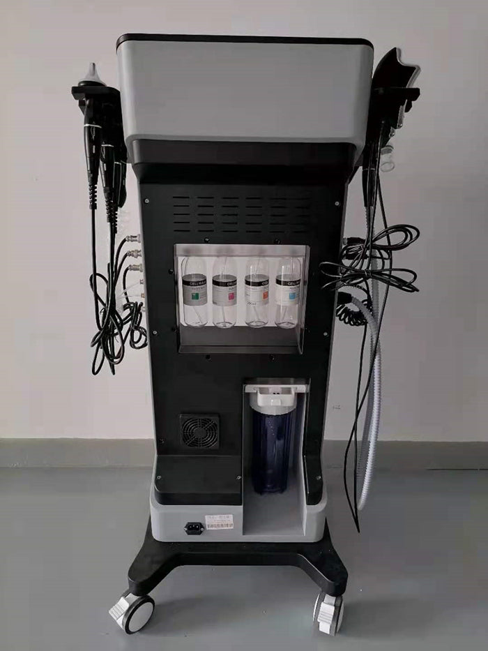 Black Pearl Ultrasonic RF Microdermabrasion Machine Anti Aging Skin Rejuvenation Aqua Peel Facial Machine
