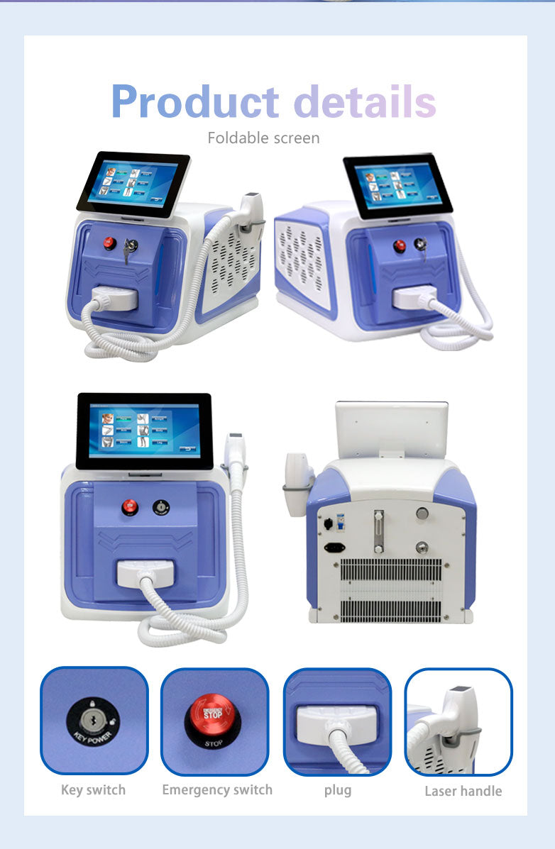 755nm/1064nm/808nm diode laser hair removal depilacion laser machine and handle price 808 diode laser hair removal