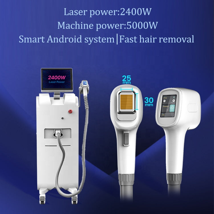 2400w laser power high-efficiency permanent laser hair removal machine for fast hair remove