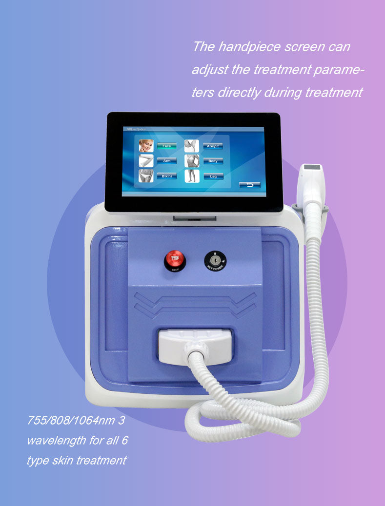 755nm/1064nm/808nm diode laser hair removal depilacion laser machine and handle price 808 diode laser hair removal