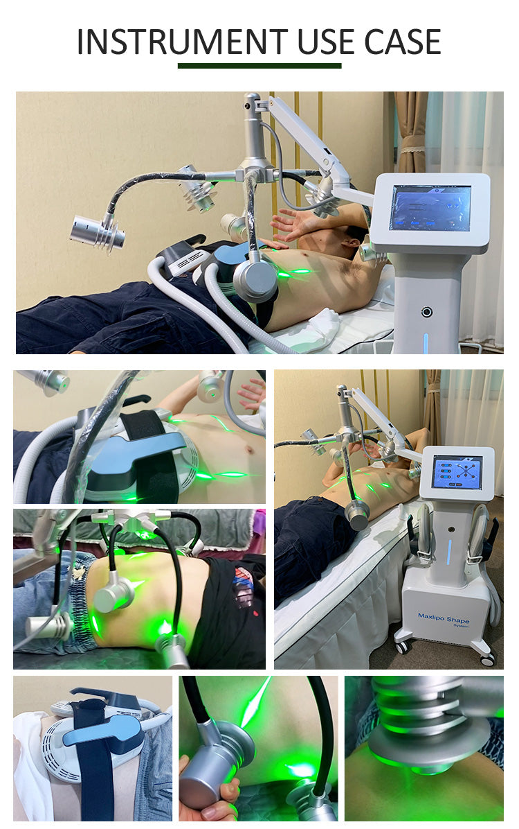 2 in 1 Lipo Laser EMSculpt Machine with 532nm 635nm 6D Lipo Laser