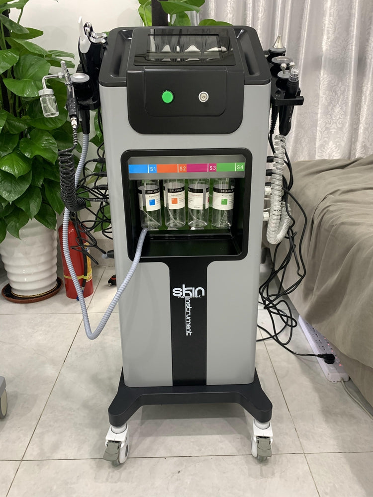 Black Pearl Ultrasonic RF Microdermabrasion Machine Anti Aging Skin Rejuvenation Aqua Peel Facial Machine