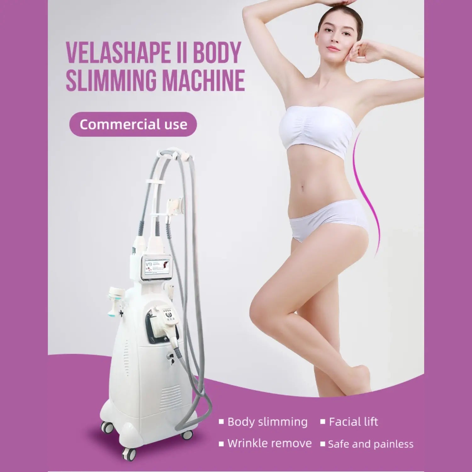 Velashape Slimming Machine – 6-in-1 RF Vacuum Cavitation Body Contouring & Skin Tightening System