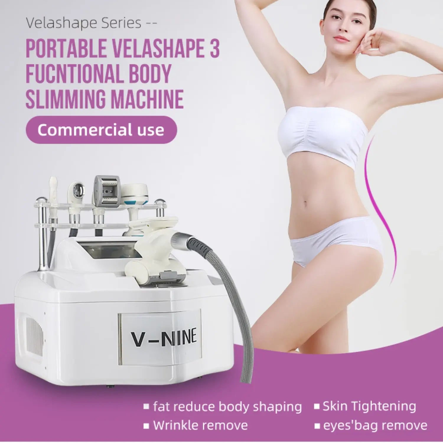 Velashape Slimming Machine – RF Vacuum Cavitation Body Contouring & Skin Tightening Device