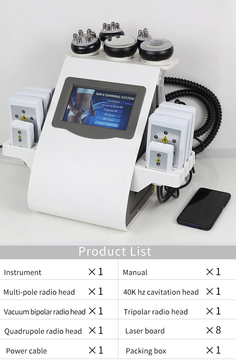 6-in-1 Lipo Cavitation Machine for Fat Loss & Lifting