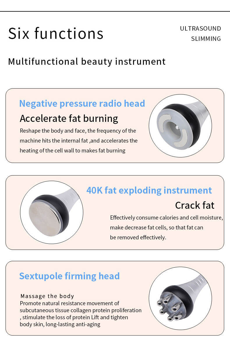 6-in-1 Lipo Cavitation Machine for Fat Loss & Lifting