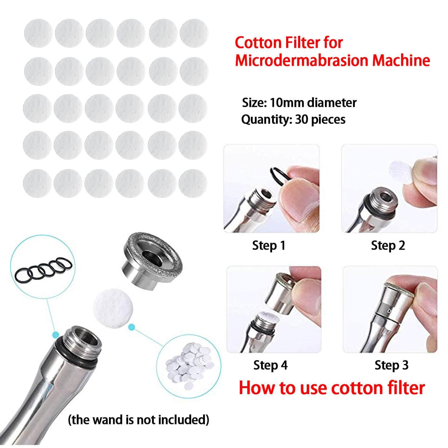 6pcs Dermabrasion Replacement Tips for Microdermabrasion Machine - Lazzybeauty