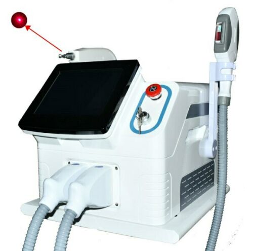 2in1 OPT SHR IPL Hair Removal ND YAG Laser Tattoo Removal spa Beauty Machine